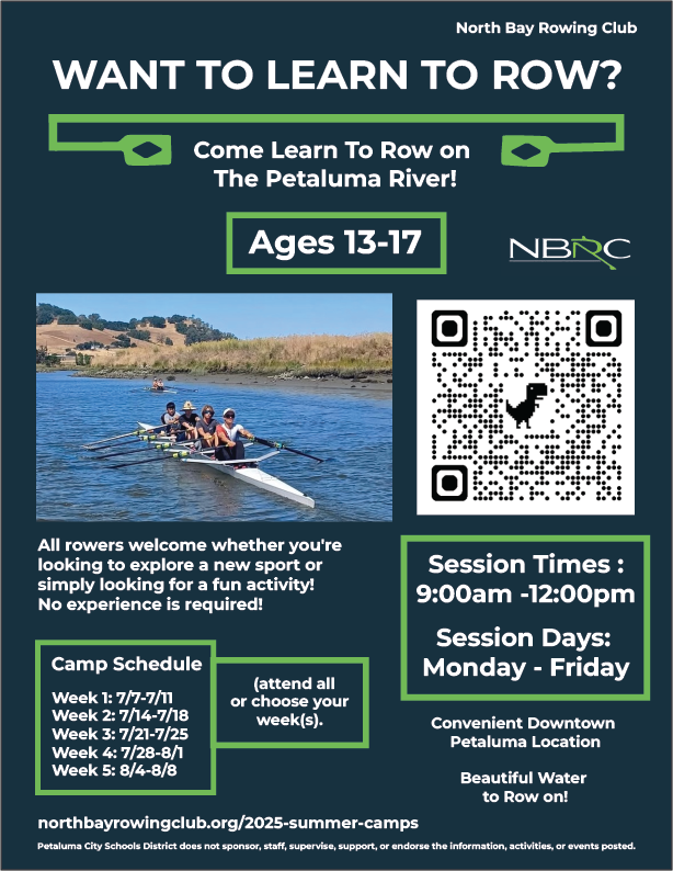 A poster design for a rowing camp